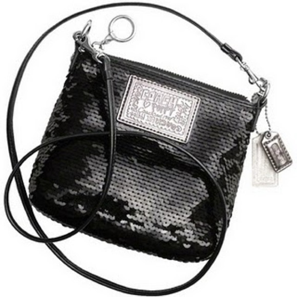 Coach Handbags - Limited Edition | Coach Poppy Sequin Crossbody Black